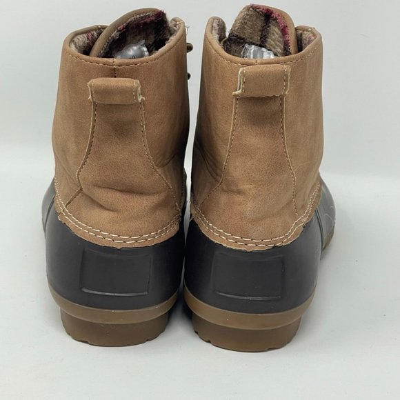 Henry Ferrera Womens Tan Lace up Snow Duck Boots Size 7 - Picture 7 of 10